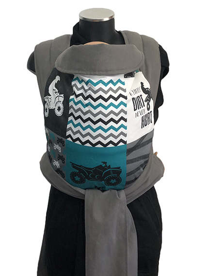 marsipos-mei-tai-4685-wild-rider-patchwork-4121-1 Εργονομικός μάρσιπος Αστεράκι mei tai Wild Rider Patchwork και γκρι ράντες 4685