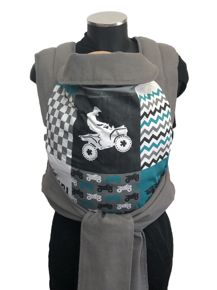 marsipos-mei-tai-4685-wild-rider-patchwork-4121-11 Εργονομικός μάρσιπος Αστεράκι mei tai Wild Rider Patchwork και γκρι ράντες 4685