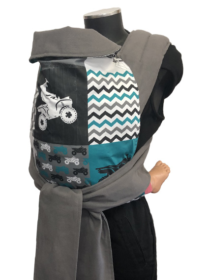 marsipos-mei-tai-4685-wild-rider-patchwork-4121-13 Εργονομικός μάρσιπος Αστεράκι mei tai Wild Rider Patchwork και γκρι ράντες 4685