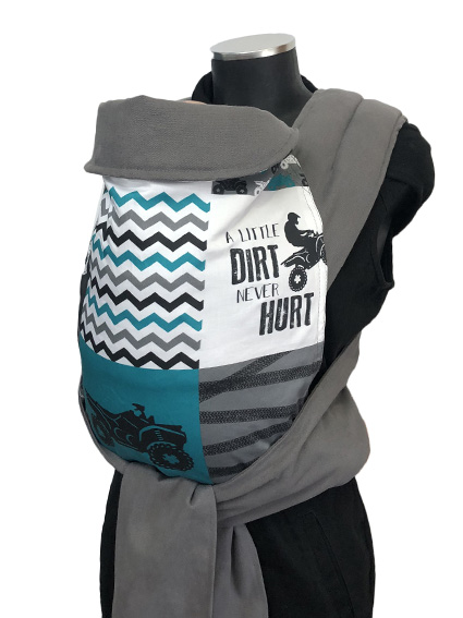 marsipos-mei-tai-4685-wild-rider-patchwork-4121-3 Εργονομικός μάρσιπος Αστεράκι mei tai Wild Rider Patchwork και γκρι ράντες 4685