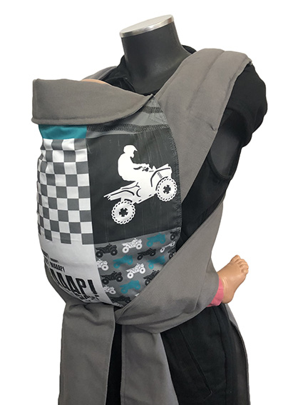 marsipos-mei-tai-4685-wild-rider-patchwork-4121-8 Εργονομικός μάρσιπος Αστεράκι mei tai Wild Rider Patchwork και γκρι ράντες 4685