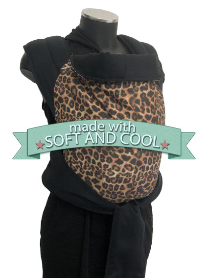 marsipos-mei-tai-4755-leopard-print-4021-black-soft-and-cool Μάρσιπος mei tai 100% οργανικό βαμβάκι, με λεοπάρ και μαύρο soft and cool, απαλό και δροσερό