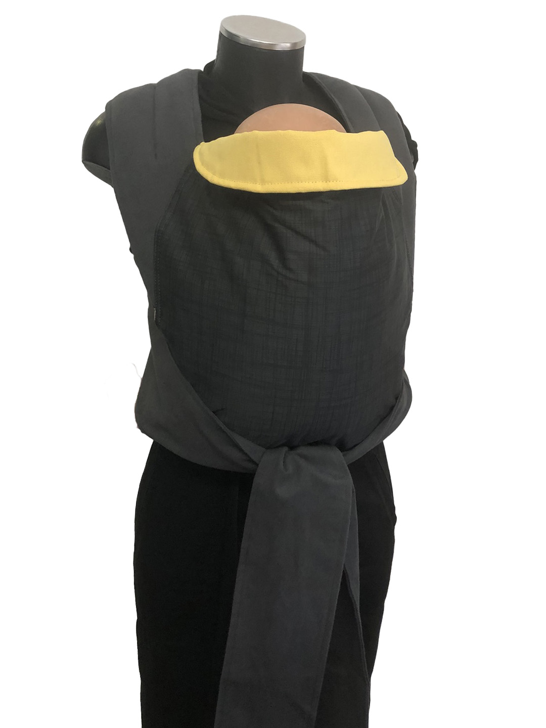 marsipos-mei-tai-4753-faux-4098-4110-4 Εργονομικός μάρσιπος Αστεράκι mei tai με γκρι και κίτρινο, διπλής όψης