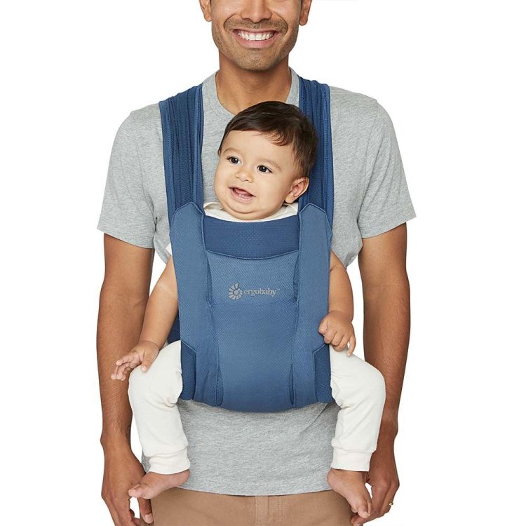 Μάρσιπος εργονομικός για νεογέννητα Ergobaby Embrace Air Mesh Blue