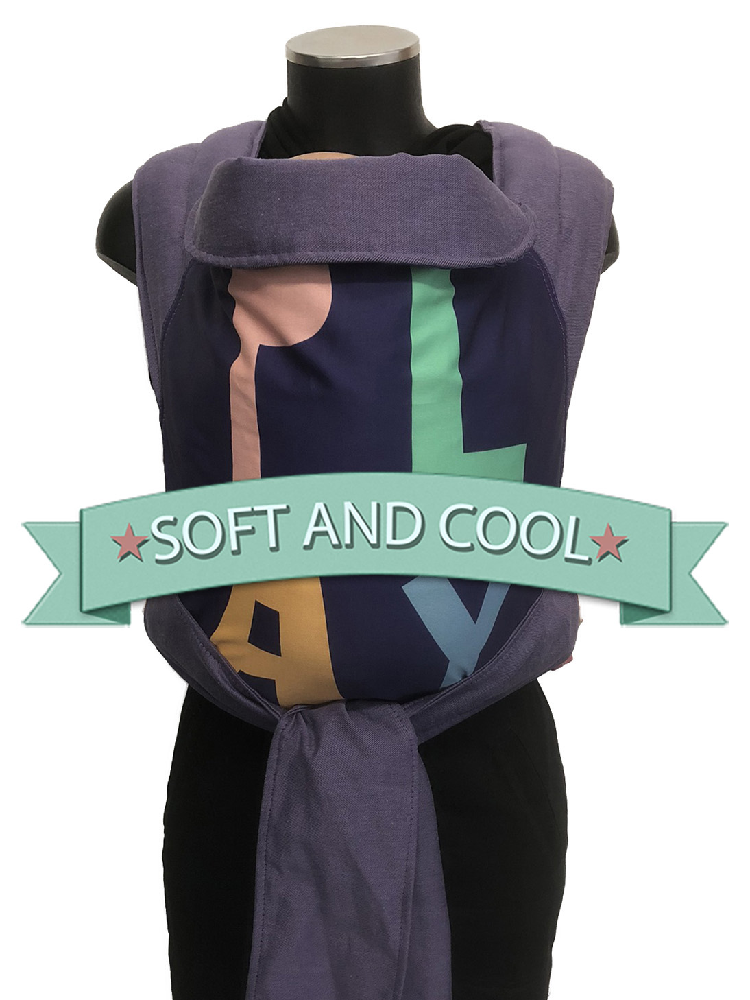 marsipos-mei-tai-4745-play-every-day-lilac-purple-soft-and-cool Εργονομικός μάρσιπος mei tai από νεογέννητο με μήνυμα Play Every day, μωβ λιλά, οργανικό βαμβάκι, πολύ απαλό