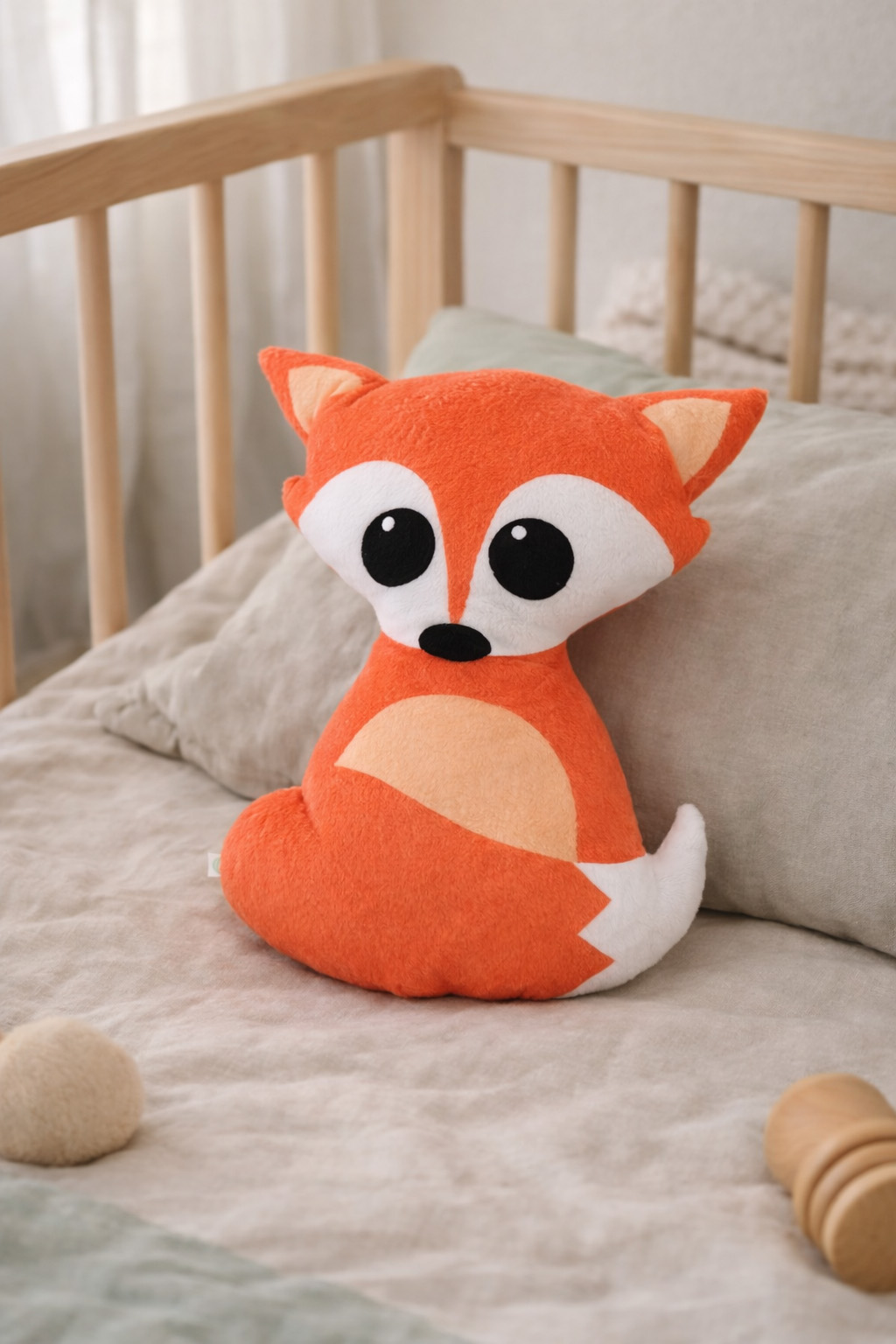 decor-nursery-pillow-fox-2 Χειροποίητο Μαξιλάρι Αλεπού - Διακοσμητικό Παιδικού Δωματίου