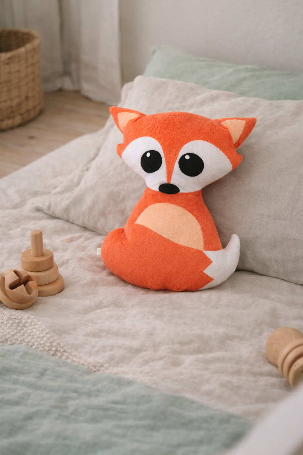 decor-nursery-pillow-fox-3 Χειροποίητο Μαξιλάρι Αλεπού - Διακοσμητικό Παιδικού Δωματίου