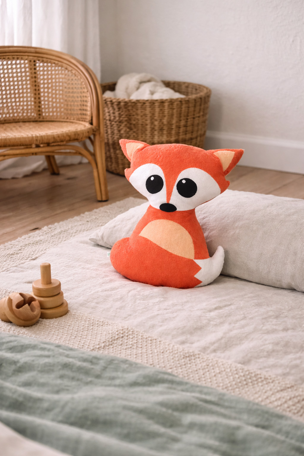 decor-nursery-pillow-fox-4 Χειροποίητο Μαξιλάρι Αλεπού - Διακοσμητικό Παιδικού Δωματίου