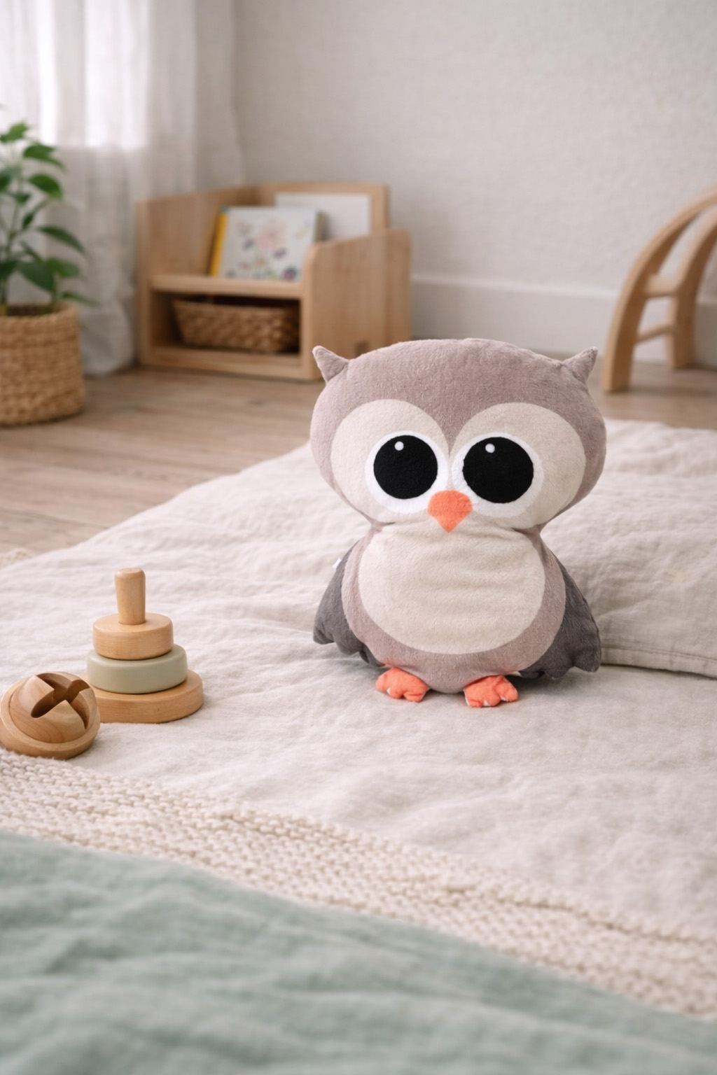 decor-nursery-pillow-owl-3 Χειροποίητο Μαξιλάρι Κουκουβάγια - Διακοσμητικό Παιδικού Δωματίου