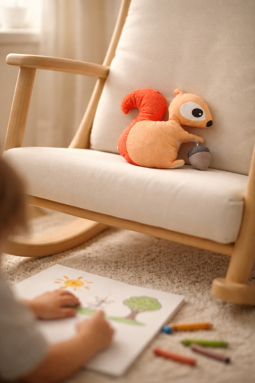 decor-nursery-pillow-squirrel-2 Χειροποίητο Μαξιλάρι Σκίουρος - Διακοσμητικό Παιδικού Δωματίου