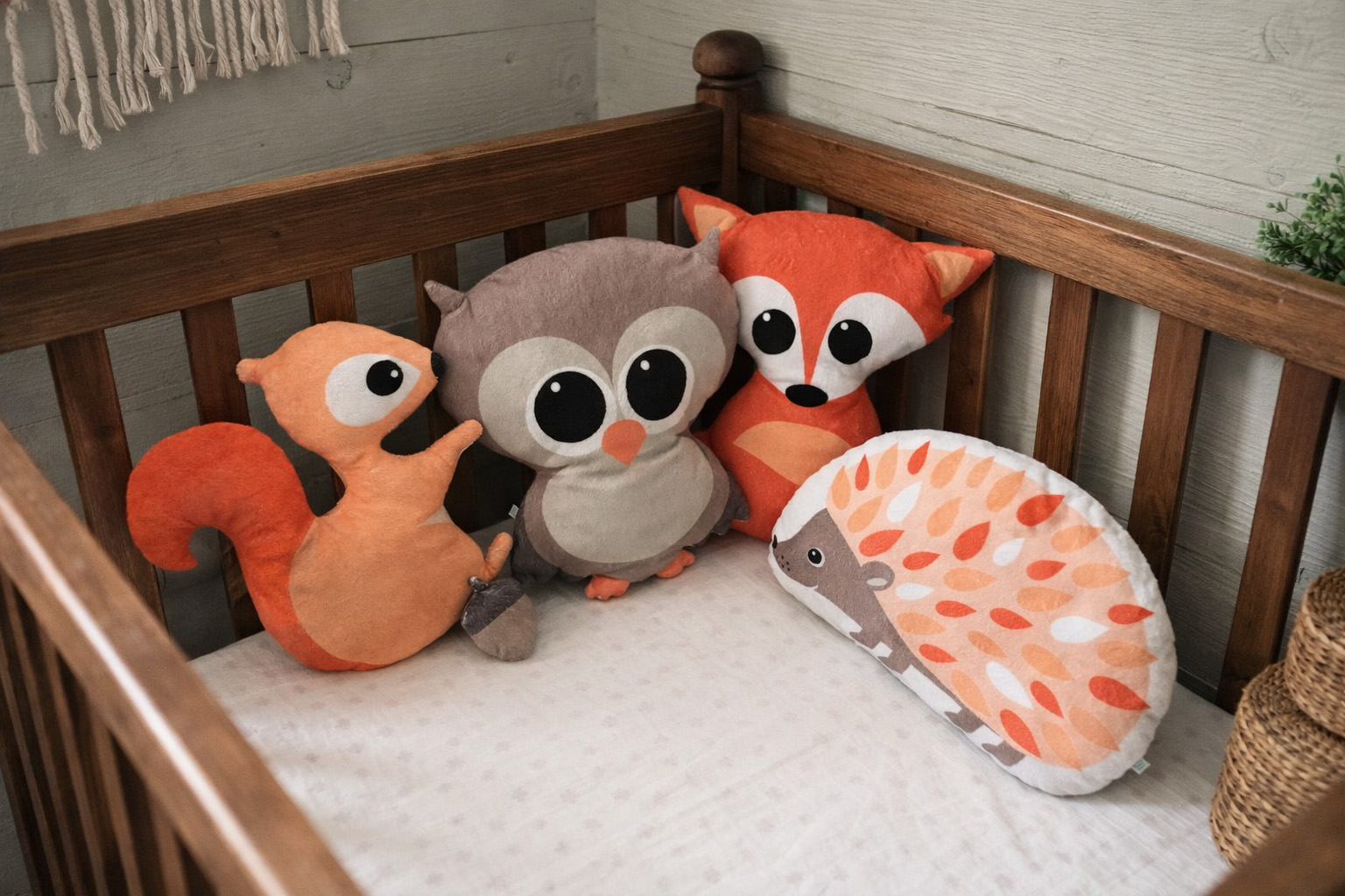 decor-nursery-pillow-woodland-animals-5 Σετ Χειροποίητων Μαξιλαριών Ζωάκια - Διακοσμητικό Παιδικού Δωματίου