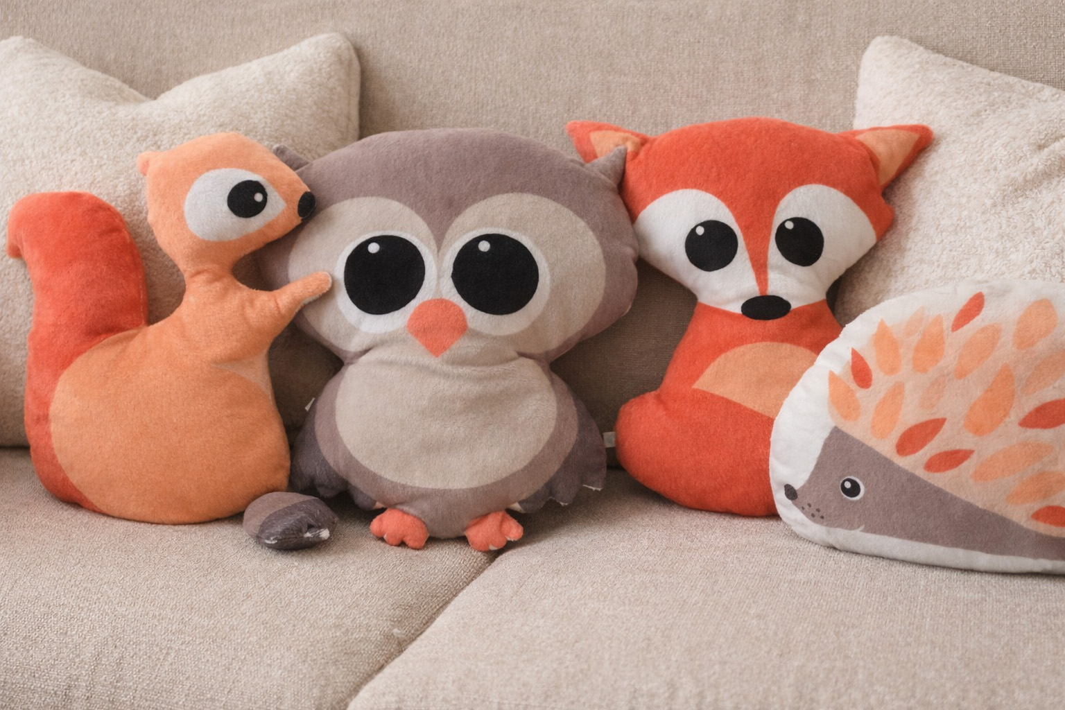 decor-nursery-pillow-woodland-animals-8 Σετ Χειροποίητων Μαξιλαριών Ζωάκια - Διακοσμητικό Παιδικού Δωματίου