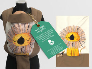 Εργονομικός μάρσιπος mei tai με σχέδιο λιονταράκι