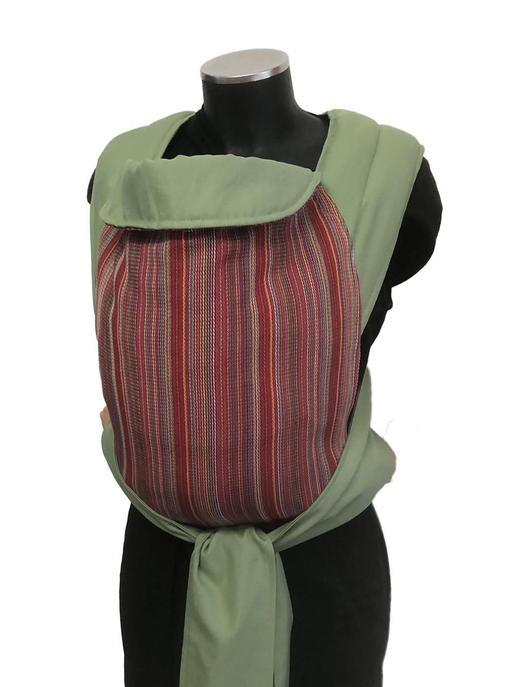 marsipos-mei-tai-4760-red-stripes-soft-and-cool-avocado-green-1 Εργονομικός μάρσιπος mei tai σε χρώματα ριγέ και avocado green, απαλό και δροσερό ύφασμα