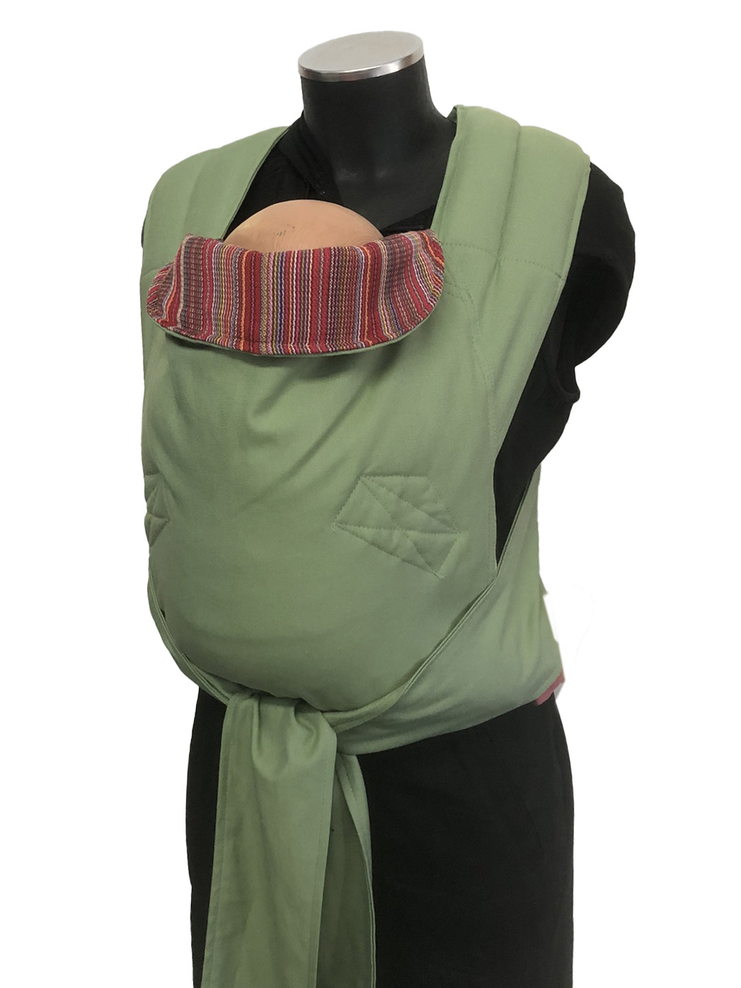 marsipos-mei-tai-4760-red-stripes-soft-and-cool-avocado-green-2 Εργονομικός μάρσιπος mei tai σε χρώματα ριγέ και avocado green, απαλό και δροσερό ύφασμα