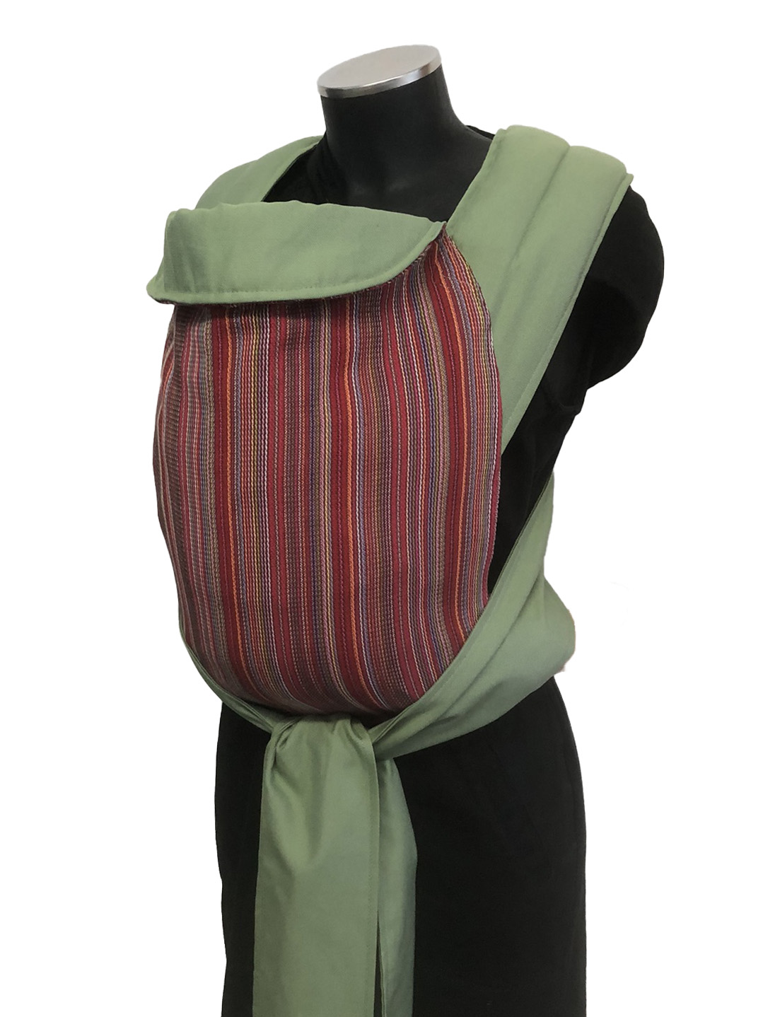 marsipos-mei-tai-4760-red-stripes-soft-and-cool-avocado-green-5 Εργονομικός μάρσιπος mei tai σε χρώματα ριγέ και avocado green, απαλό και δροσερό ύφασμα