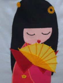 Aplique Kokeshi