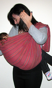 Μεγάλο παιδί σε Αστεράκι ring sling