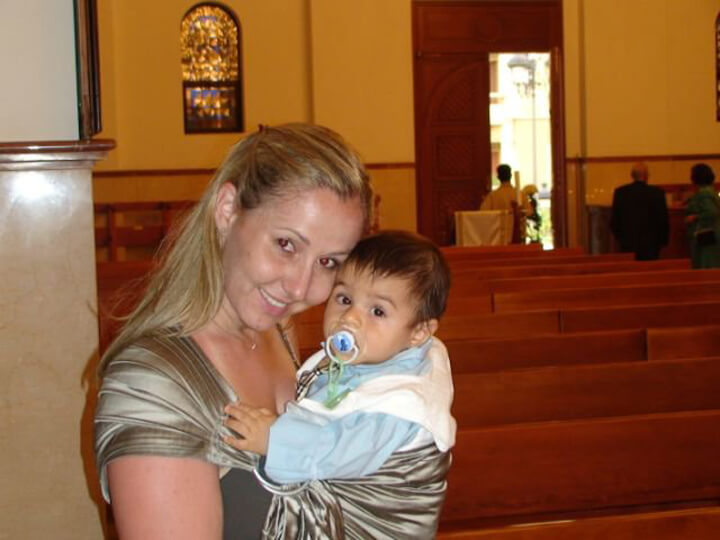 Just after the christening