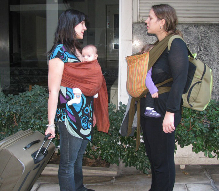 Suitcases and babywearing