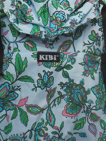 KiBi Baby Carrier Blue Flowers via Asteraki Slings - Image 2