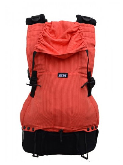 KiBi Baby Carrier Coral Stripes via Asteraki Slings - Image 2
