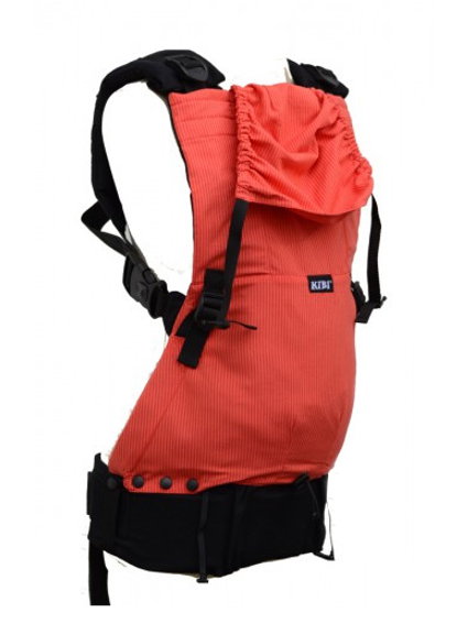 KiBi Baby Carrier Coral Stripes via Asteraki Slings