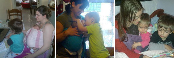Mums with two children manage easily with an Asteraki carrier