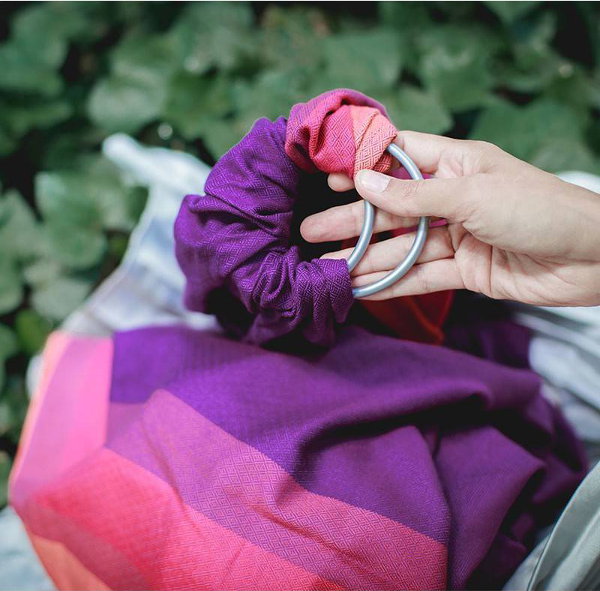 Μάρσιπος Αγκαλιάς Ring Sling Purple Love - Image 5