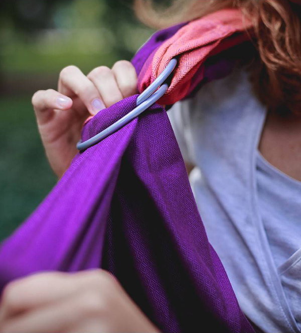 Μάρσιπος Αγκαλιάς Ring Sling Purple Love - Image 4