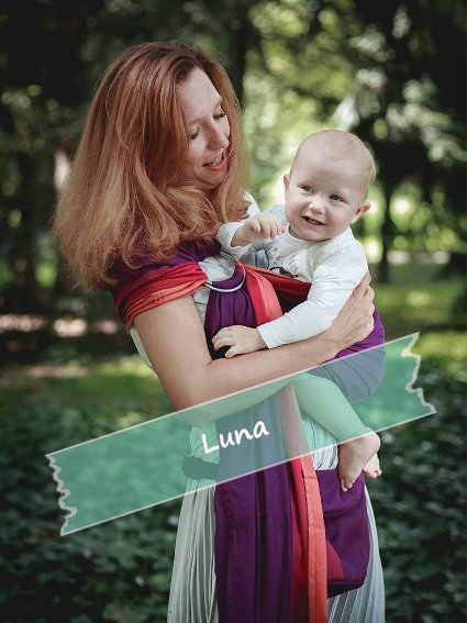 Μάρσιπος Αγκαλιάς Ring Sling Purple Love