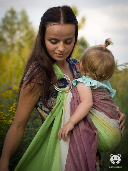 Μάρσιπος Αγκαλιάς Ring Sling Summer Lime - Image 2