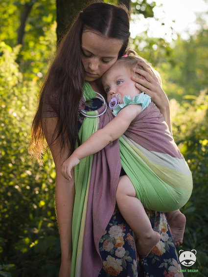 Μάρσιπος Αγκαλιάς Ring Sling Summer Lime - Image 5