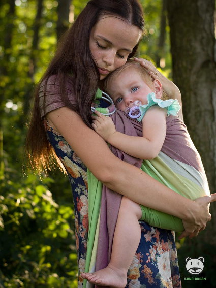 Μάρσιπος Αγκαλιάς Ring Sling Summer Lime - Image 3