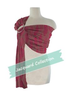 Ζακάρ Υφαντός Μάρσιπος Αγκαλιάς Ring Sling Feather Virtual Pink