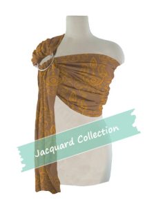 Ζακάρ Υφαντός Μάρσιπος Αγκαλιάς Ring Sling Paisley Selective Yellow