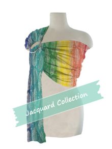 Ζακάρ Υφαντός Μάρσιπος Αγκαλιάς Ring Sling Rainbow Cream
