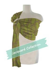 Ζακάρ Υφαντός Μάρσιπος Αγκαλιάς Ring Sling Feather Apple Green