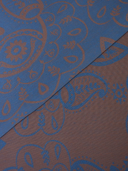 Woven Jacquard Ring Sling Paisley Mediterranean Blue - Image 2