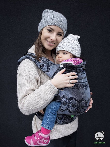 Diamond Lace Elegance Adjustable Baby Carrier - Image 7