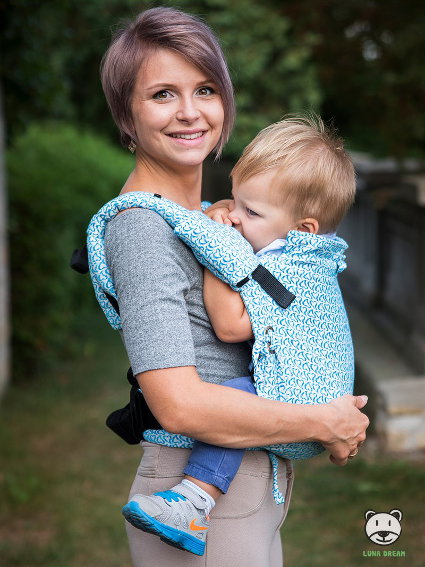 Little hearts Blue Adjustable Baby Carrier - Image 5