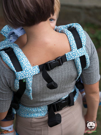 Little hearts Blue Adjustable Baby Carrier - Image 2