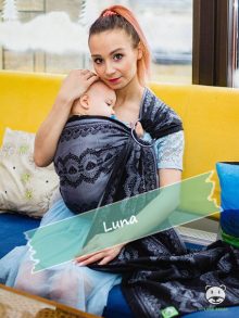 Μάρσιπος Αγκαλιάς Ring Sling Black Elegance