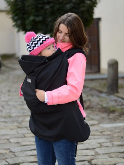 KiBi Babywearing Softshell Cover - Black - Image 4