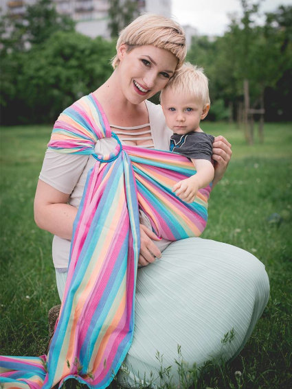 Μάρσιπος Αγκαλιάς Ring Sling Magic Summer - Image 4