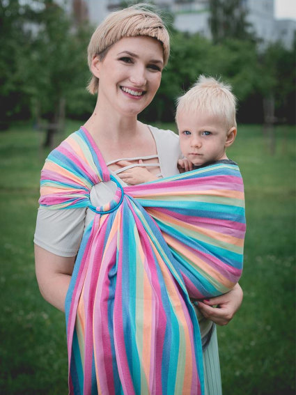 Μάρσιπος Αγκαλιάς Ring Sling Magic Summer - Image 3
