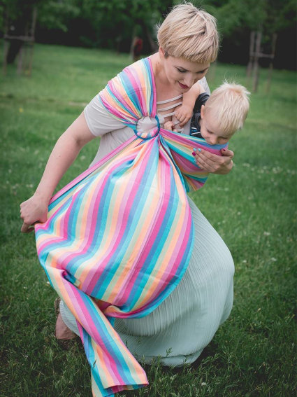Μάρσιπος Αγκαλιάς Ring Sling Magic Summer - Image 5