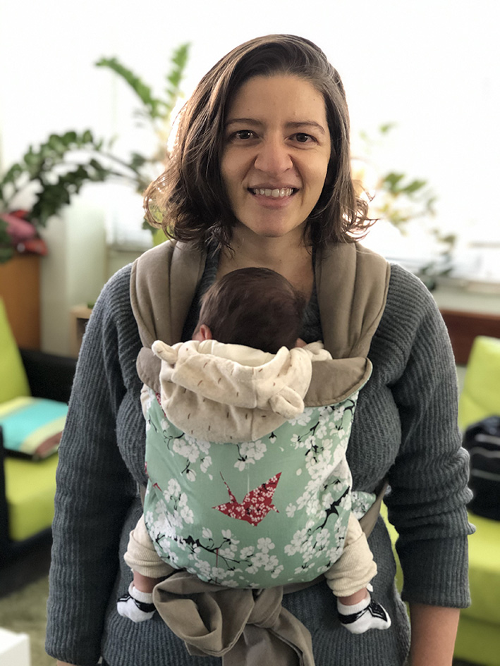 Newborn in a mei tai