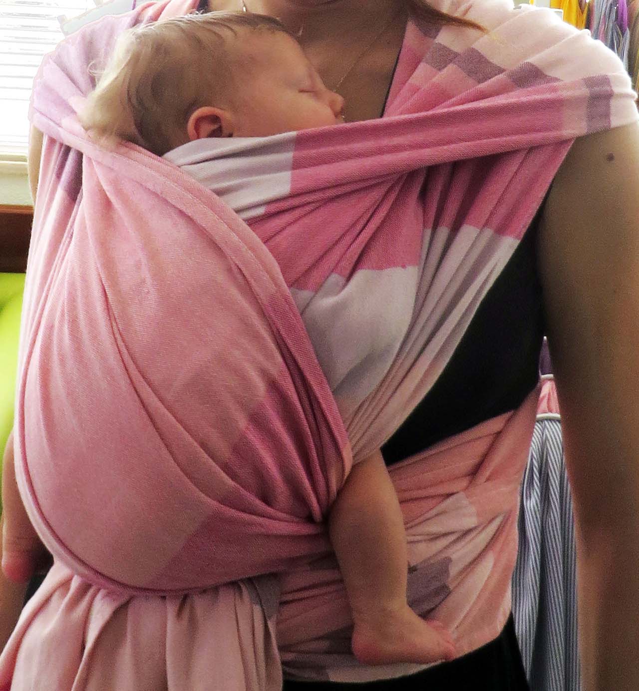 Newborn in a woven wrap