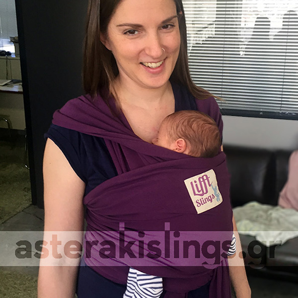 2.8 kg newborn in a Lifft wrap